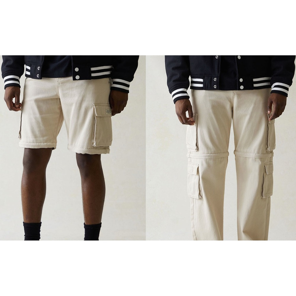 PacSun Mens Baggy Cargo Pants Tan Beige Cotton Twill 29x30‎ Streetwear Skate